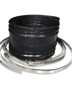 Packing f/exhaust air chimney D650/30 black incl pipe clamps